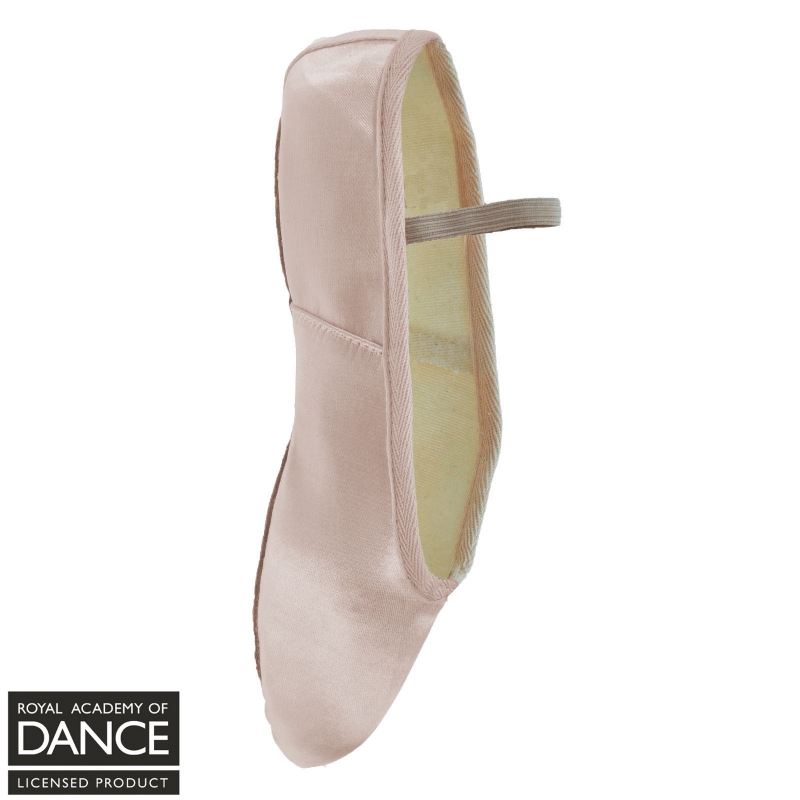 satin ballet shoes with ribbons