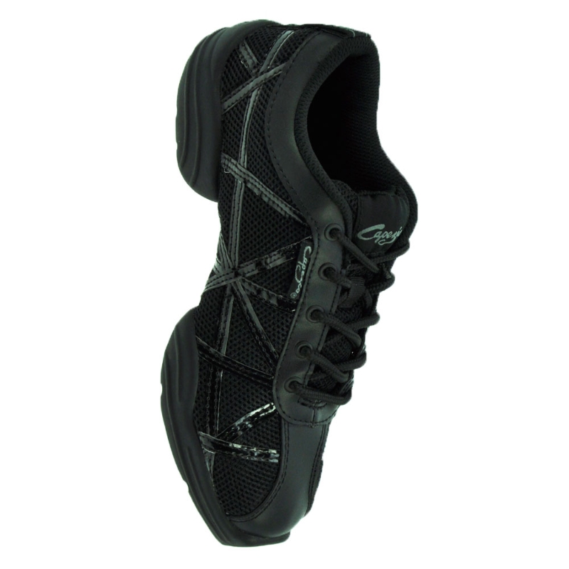 Capezio® DS19 Black Patent  Dance Sneaker Dancing in the Street
